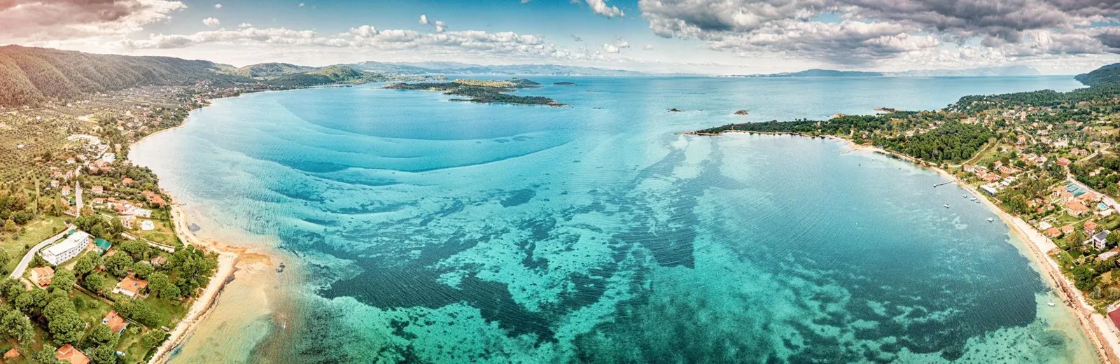 Zaliv na Halkidikiju iz vazduha