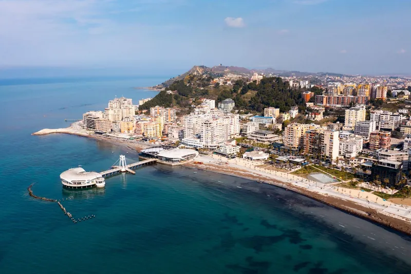 Aerial view of Durrës